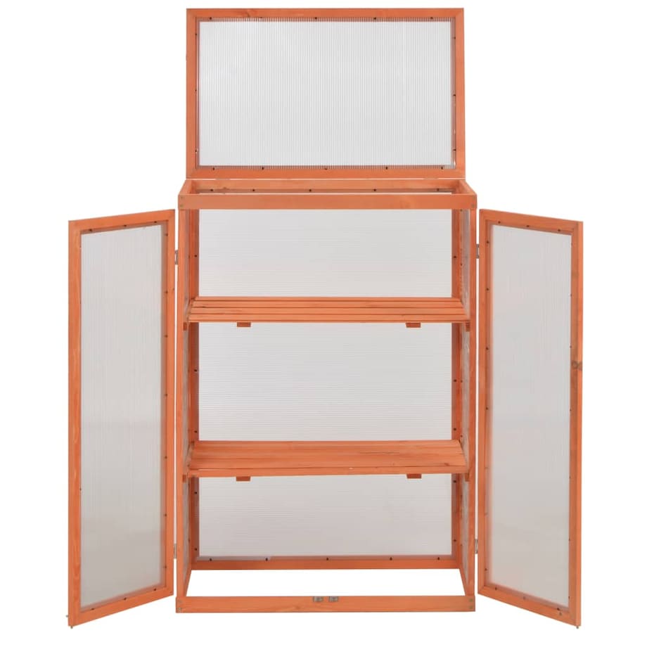 vidaXL Szafka na rośliny, szklarnia, drewniana, 75 x 47 x 109 cm