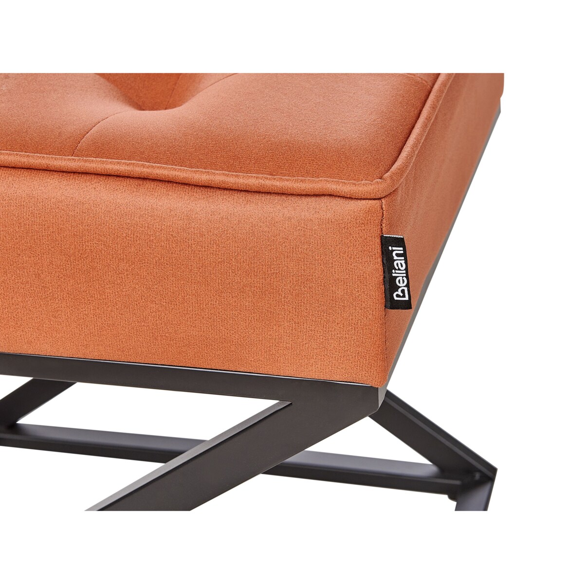 Stołek ekoskóra pomarańczowy MURDO