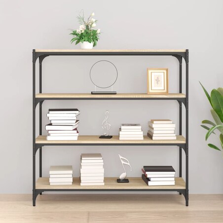 vidaXL Regał na książki, dąb sonoma, 100x33x100 cm