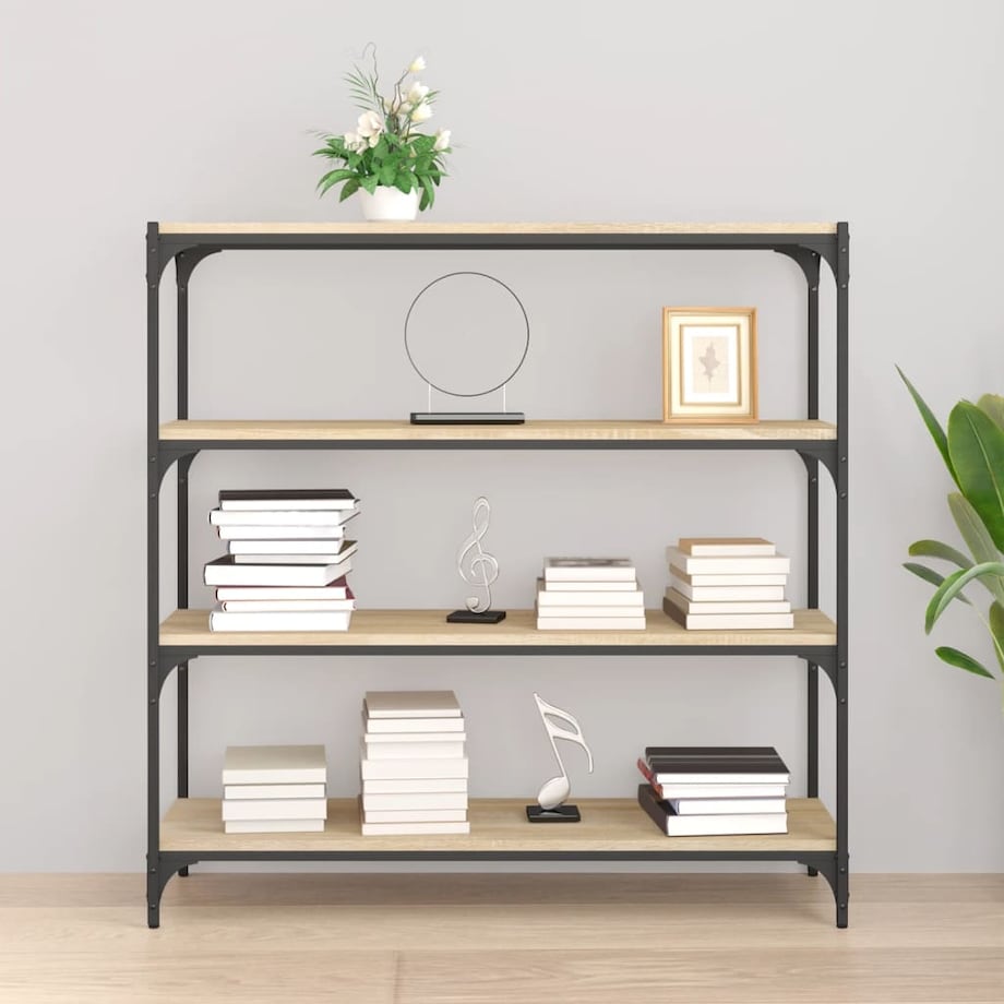 vidaXL Regał na książki, dąb sonoma, 100x33x100 cm