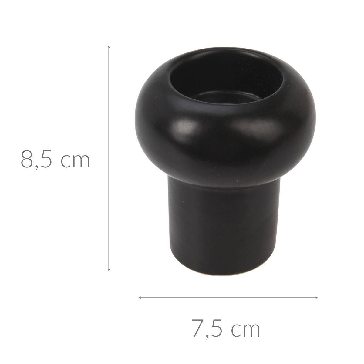 Ozdobny świecznik ceramiczny, 8,5 cm