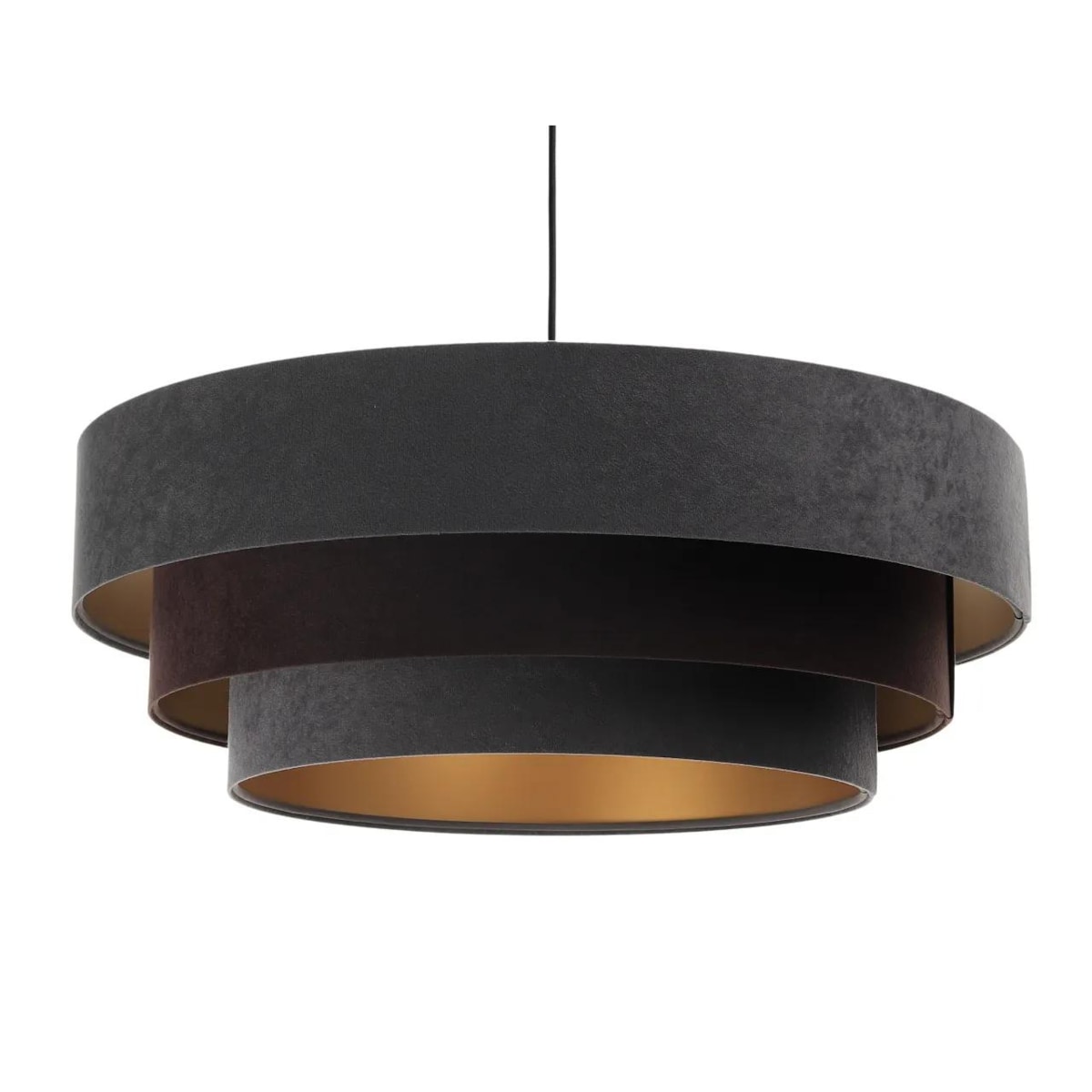 Lampa wisząca TRIO MIX grafitowa/brązowa/złota