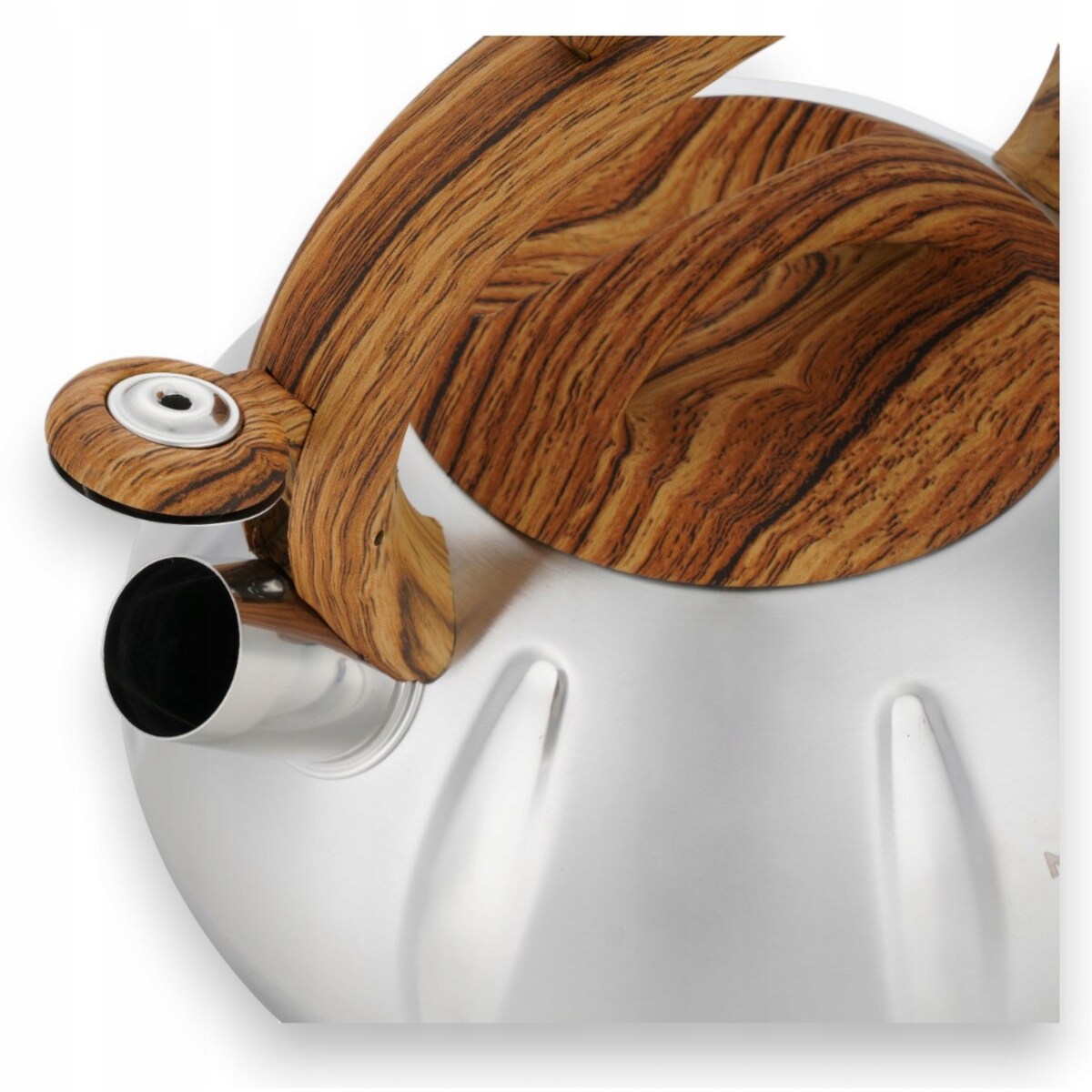 Duży Tradycyjny Czajnik Z Gwizdkiem Stali Nierdzewnej 3L Na Indukcję Gaz