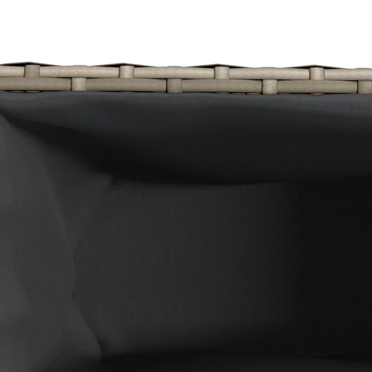 vidaXL Donica ogrodowa z kółkami i 3 wkładami, szara, 107x32x38 cm