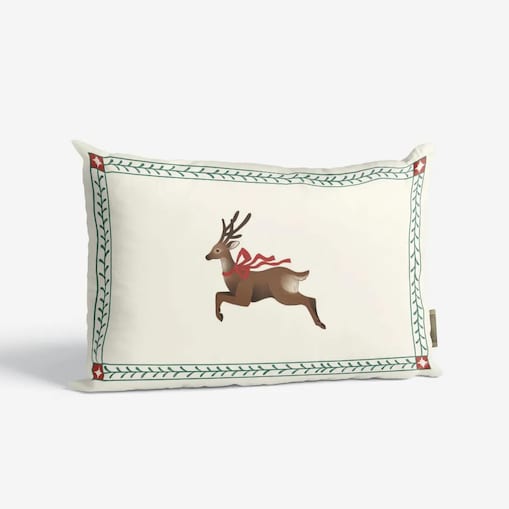 Poduszka świąteczna - retro renifer