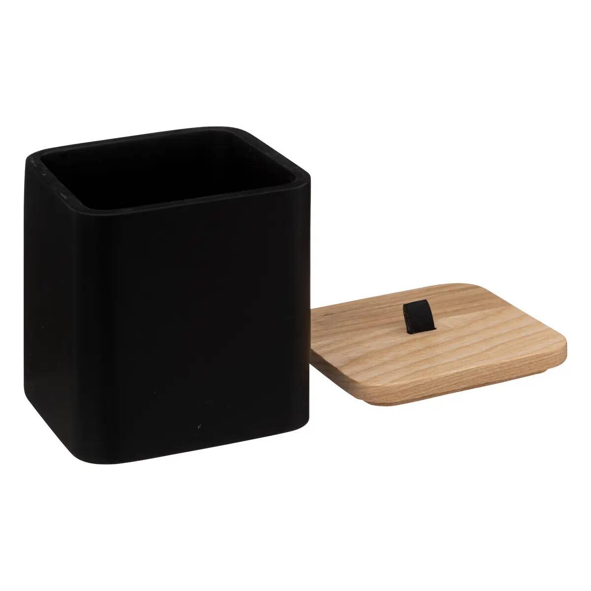 Pojemnik na waciki i patyczki NATUREO, 9,1 x 9,1 x 10,3 cm