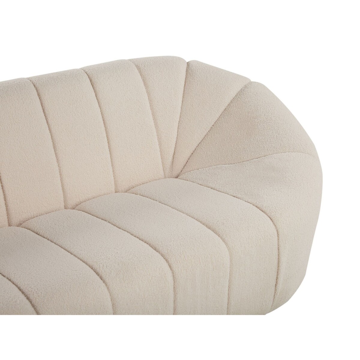 Sofa 3-osobowa boucle biała LOMMA