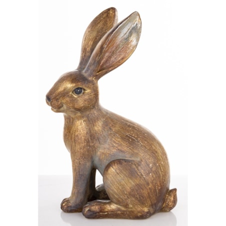 Dekoracja - złoty królik 24x10x15 cm ANNORA-3