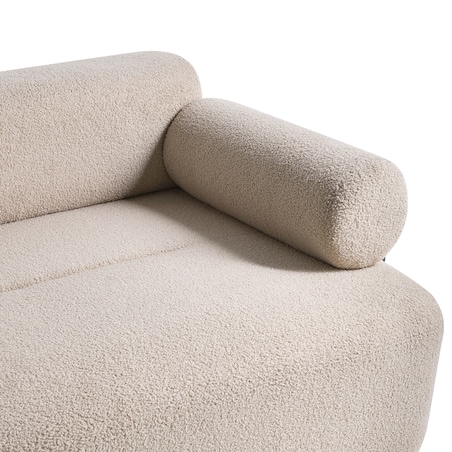 Sofa dla 2 osób ELVA Boucle Beżowy