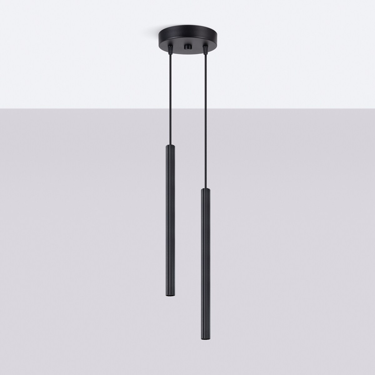 Lampa wisząca ARCHE 2P czarna