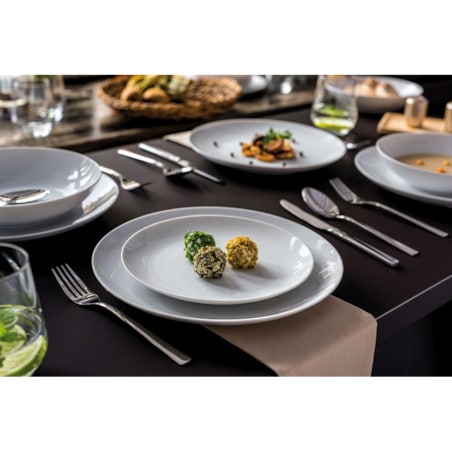 Zestaw talerzy dla 6 osób 18 el. Boss Modern biały LU16 (0000)