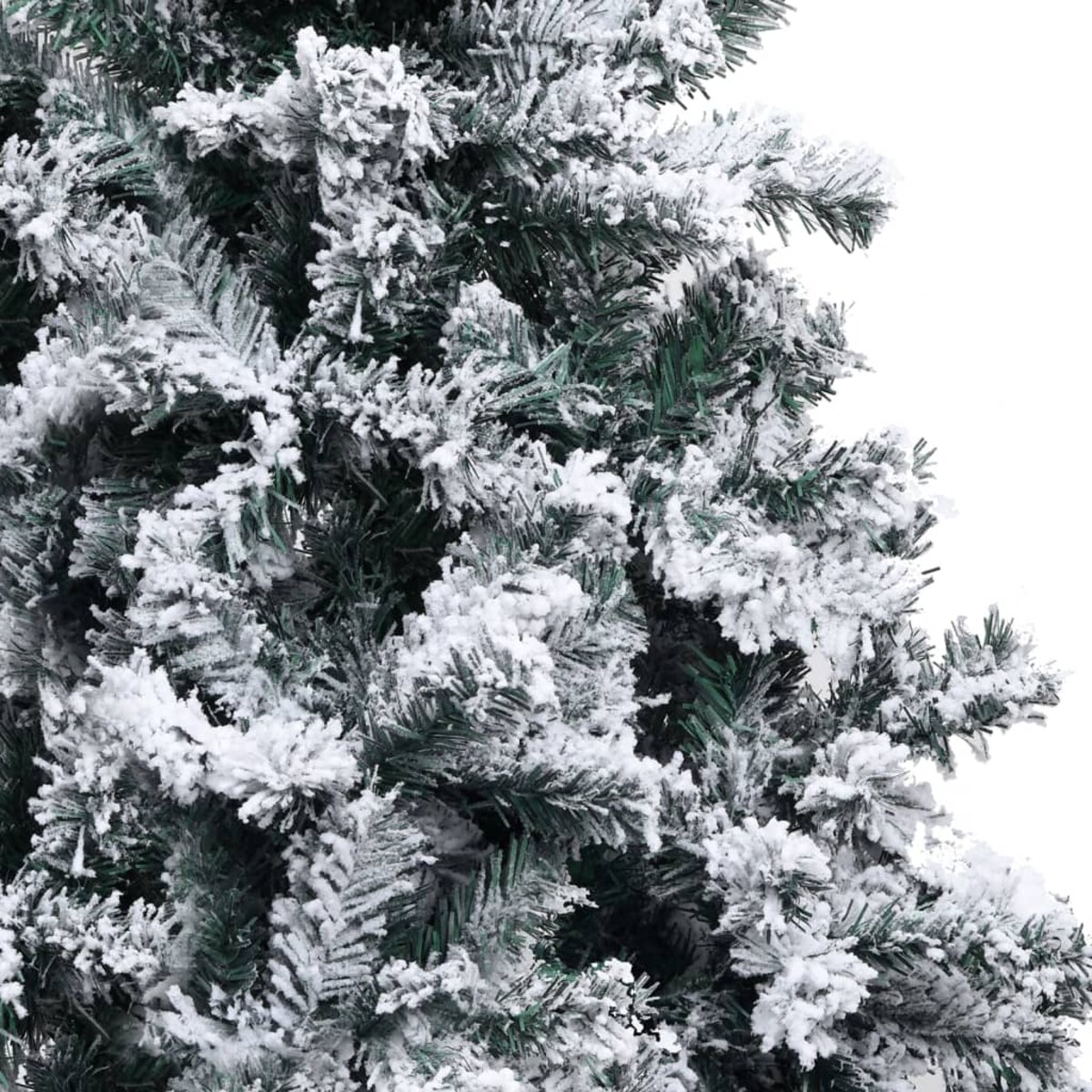 vidaXL Sztuczna choinka, ośnieżona, zielona, 120 cm, PVC