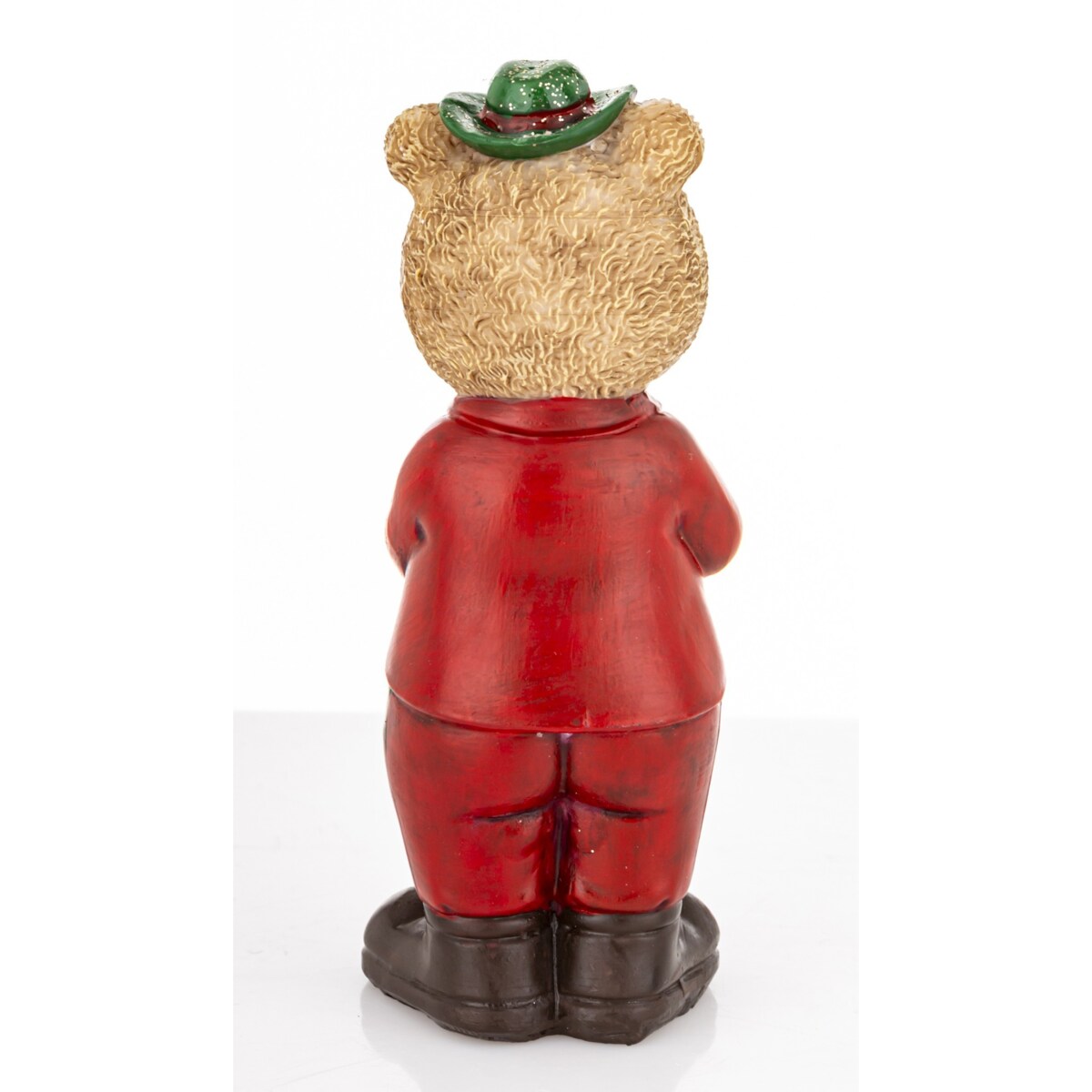 Figurka - Miś brązowy z filiżanką herbaty 12,5x6x5 cm