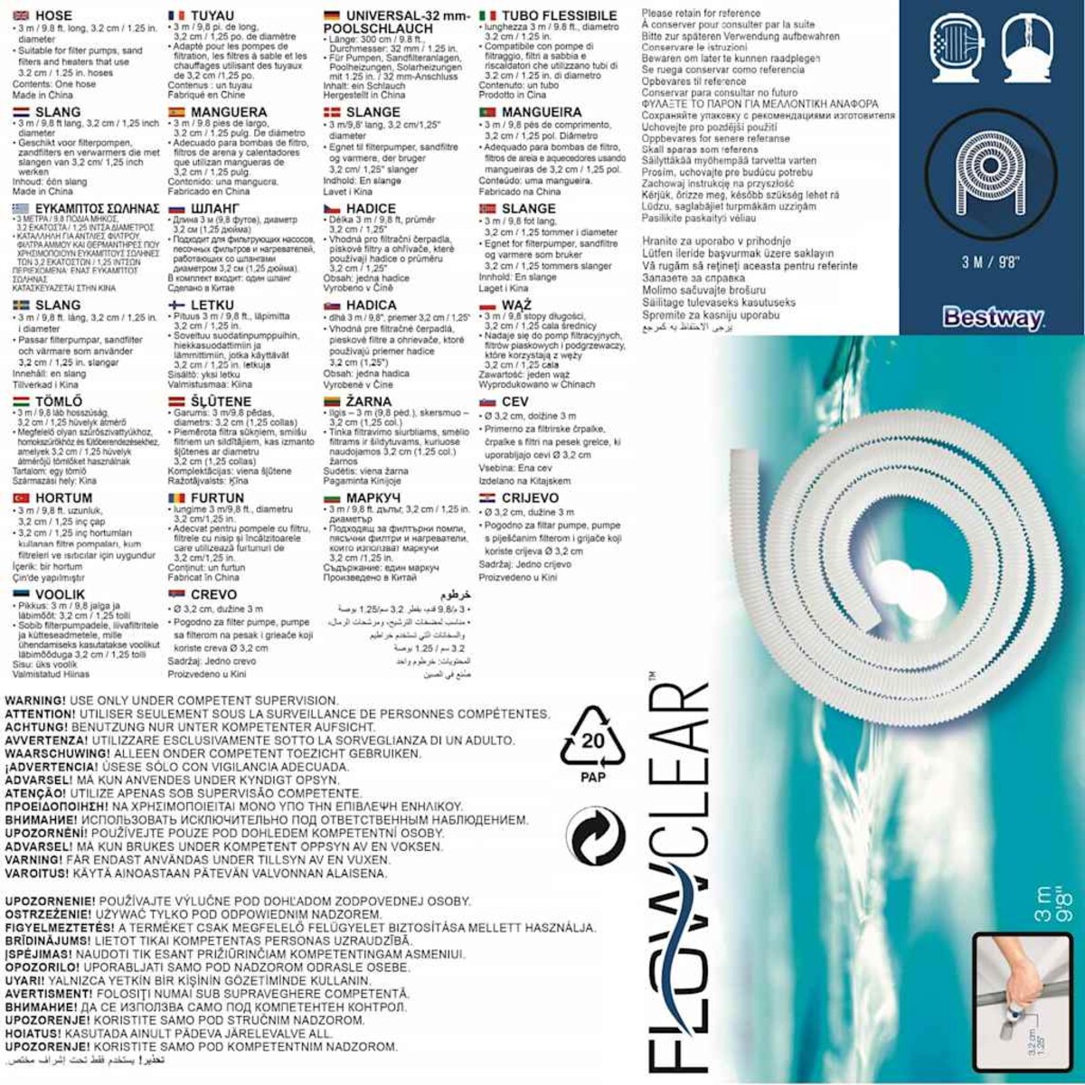 Bestway Wąż Flowclear, 32 mm