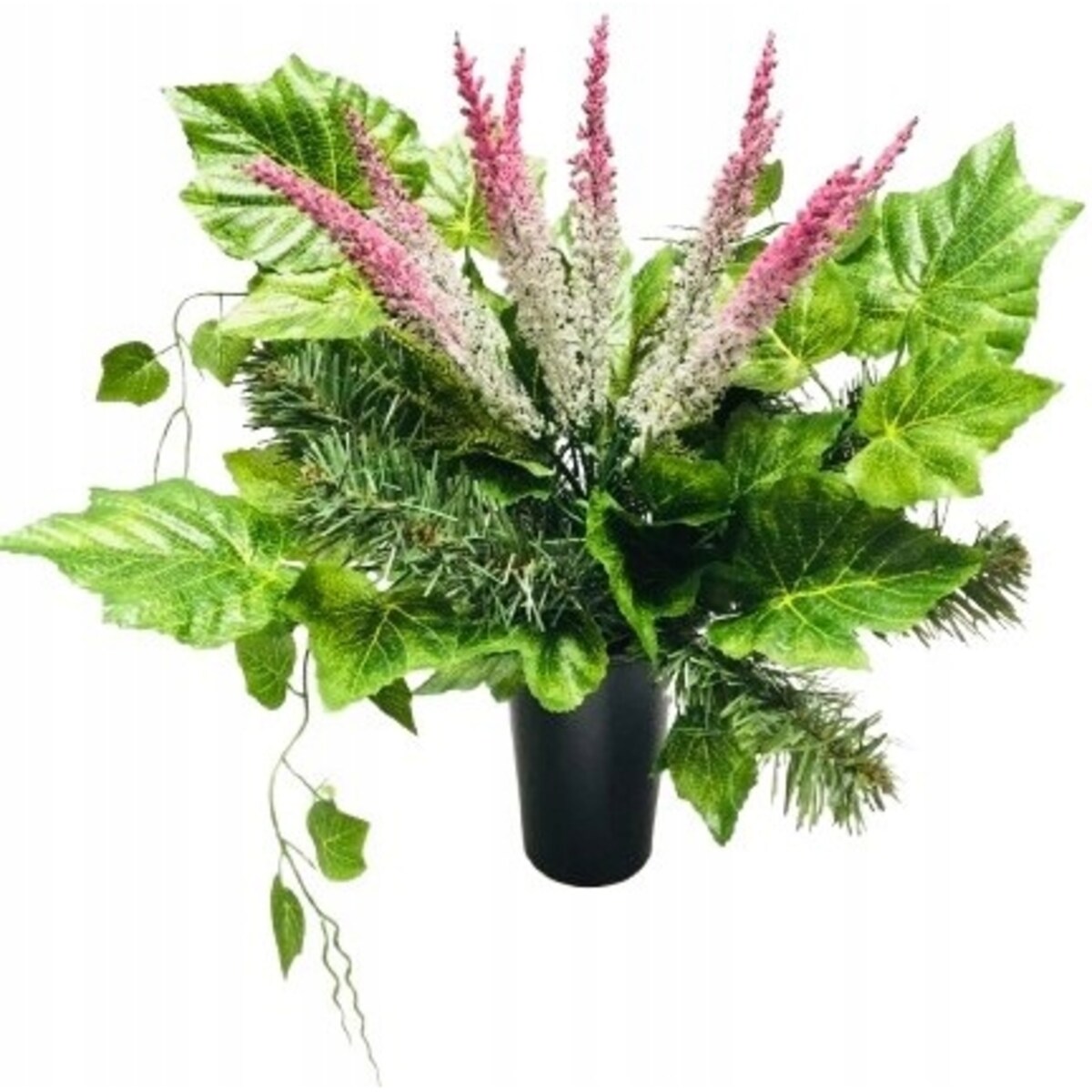 GOTOWY STROIK sztuczny WRZOSY wkład do flakonu wiązanka na cmentarz pomnik