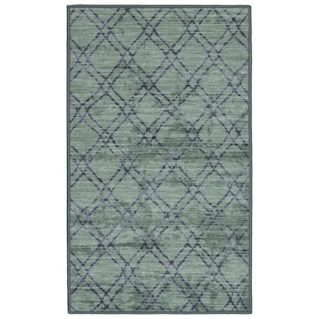 Chodnik Antypoślizgowy Vita 60x100 cm Romby Zielony