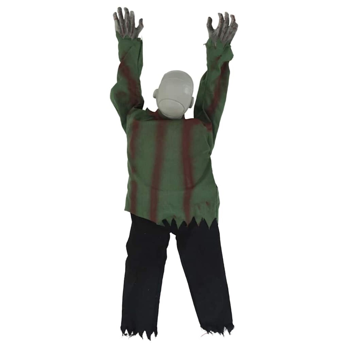 vidaXL Halloween Chodzące Zombie Zielony 112 x 25.5 x 21.5 cm