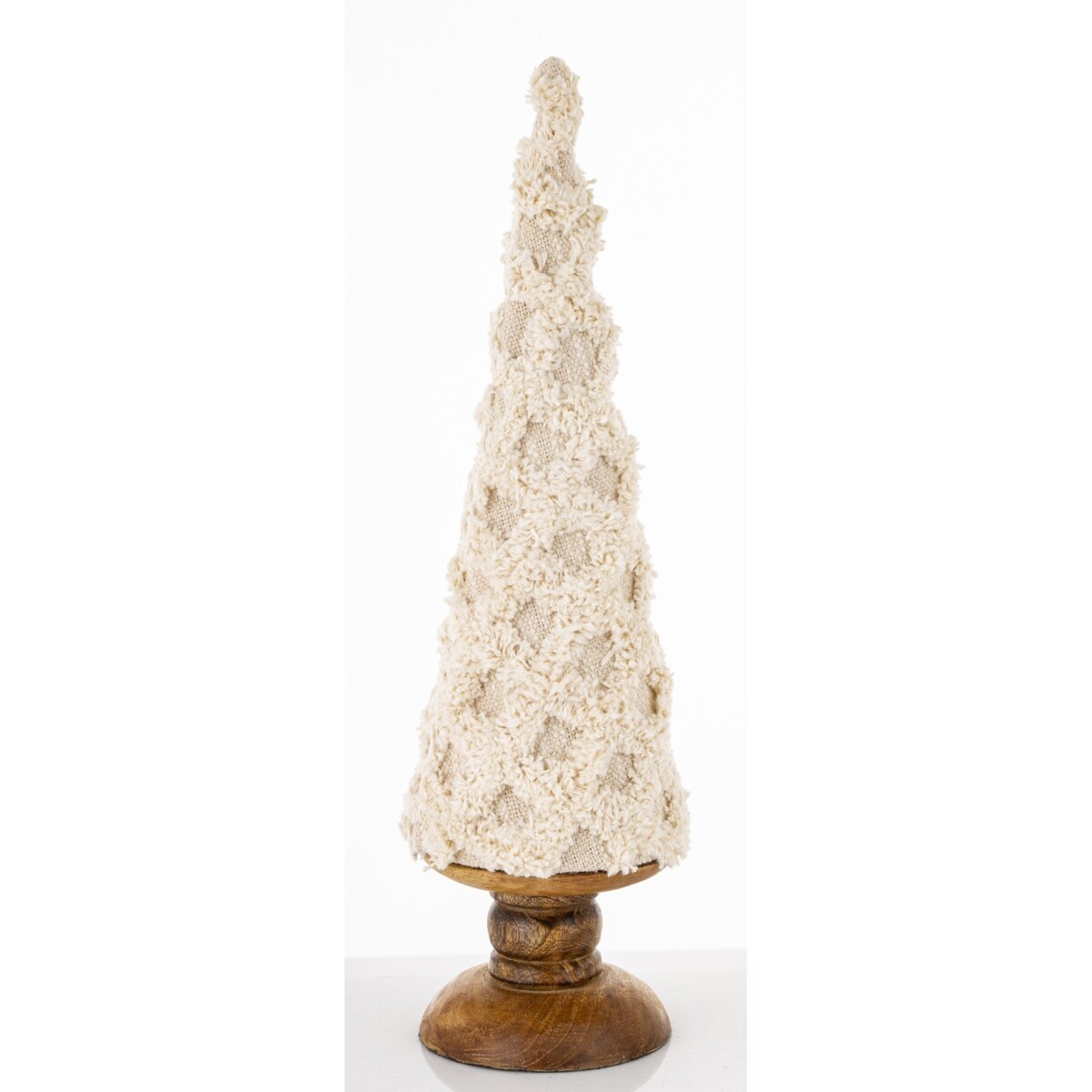 Figurka choinka 40x12x12 cm FAZIO beżowa niska