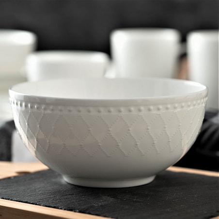 VILLA ITALIA Miseczka śniadaniowa 16 cm porcelanowa ROMA white