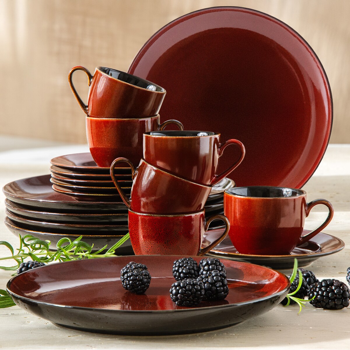 GAMBIA Zestaw kawowy espresso 6 os. (18 el.)