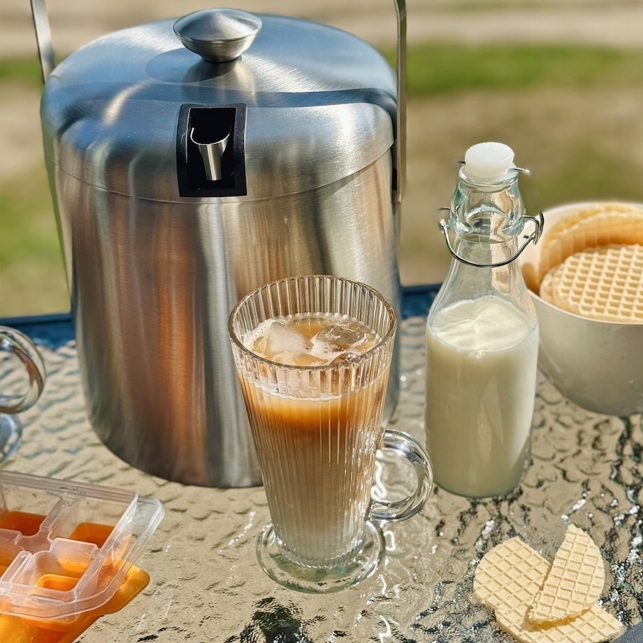 6x KUBEK szklanka 300 ml na herbatę kawę latte desery wysoka na nóżce