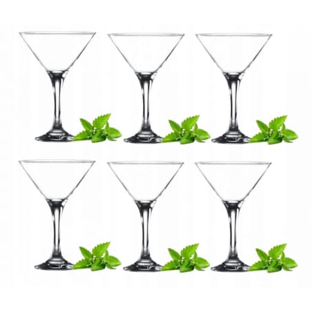 Zestaw Kieliszków do Drinków martini Szampana Koktajlu 150 ml 6 sztuk