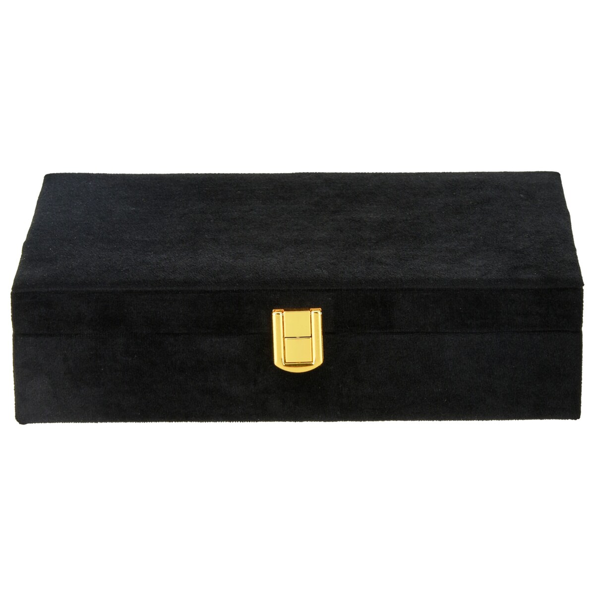 Szkatułka Na Biżuterię Organizer Kuferek Elegancki Pudełko Czarna