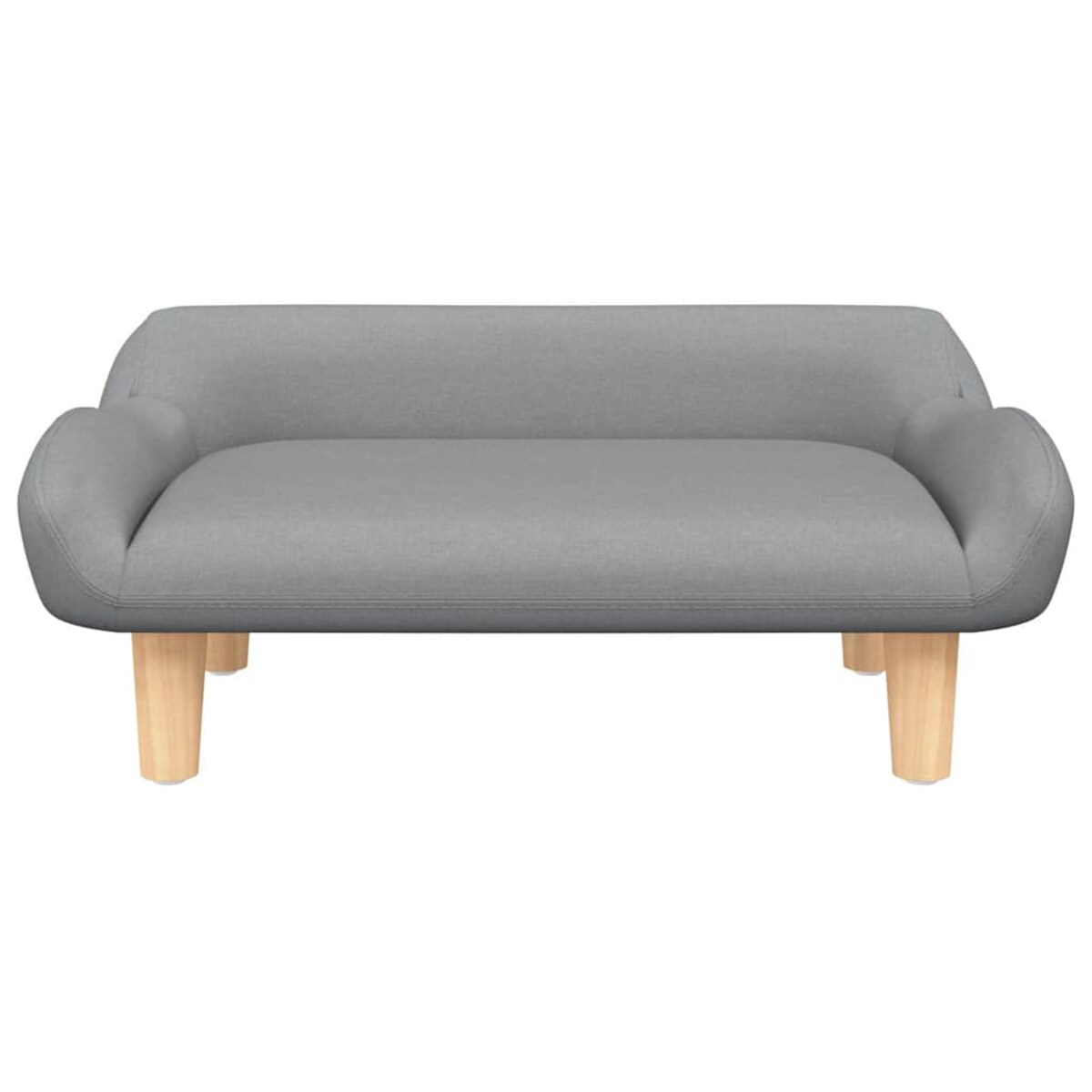 vidaXL Sofa dla dzieci, jasnoszara, 70x40x24 cm, obita tkaniną