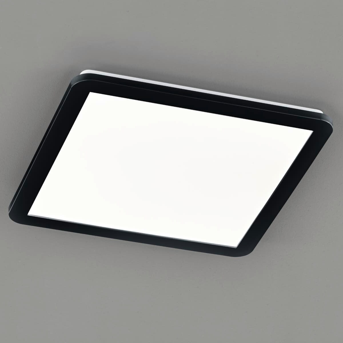 Kwadratowy plafon Camillus R62932032 RL LED 22W 3000K IP44 matowy czarny