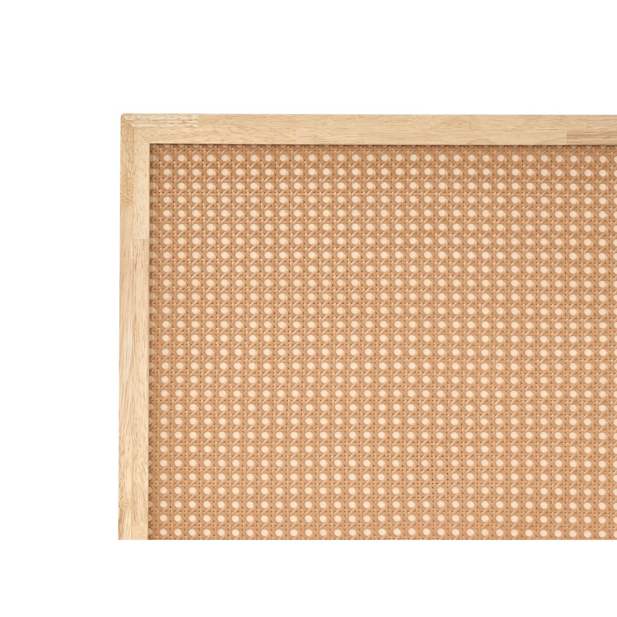 Łóżko Technorattan MONPAZIER 120 x 200 cm Jasnobrązowy