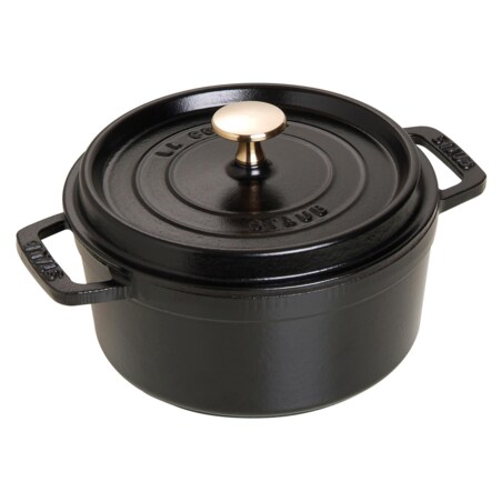 Garnek żeliwny okrągły Staub - Czarny, 800 ml