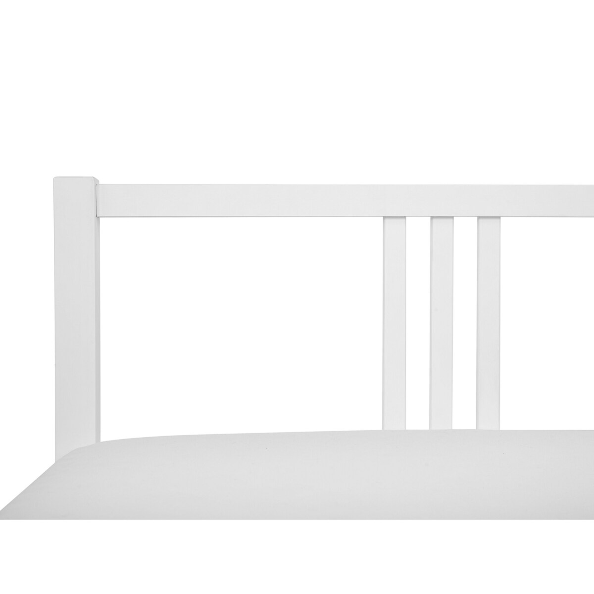 Łóżko drewniane 140 x 200 cm białe VANNES