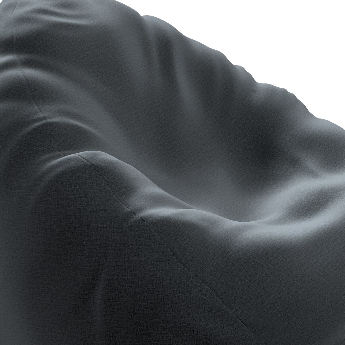 Worek do siedzenia, grafitowy welwet, Ø50 x 85 cm, Ingrid