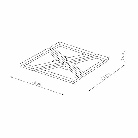 Plafon Light Prestige Nivra biały LED CCT 3000K/4000K/6000K (regulowana) 1 szt.