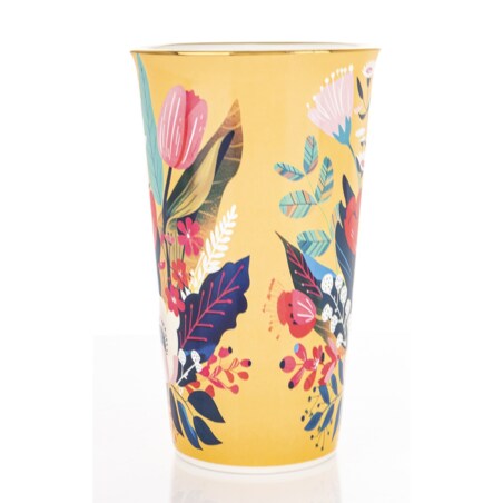 Kubek porcelanowy 16,5x14,5x10 cm 700 ml BLUMEN multicolour
