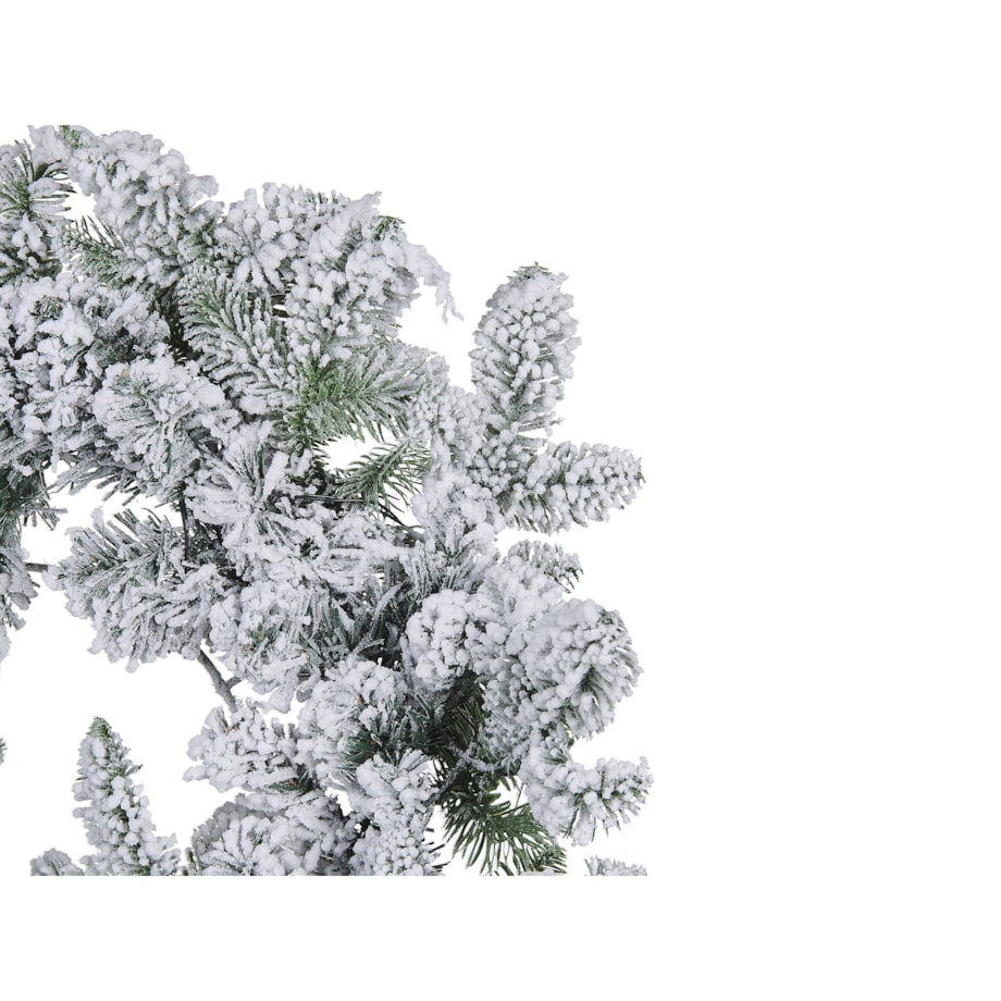 Ośnieżony wieniec świąteczny LED 70 cm biały SUNDO