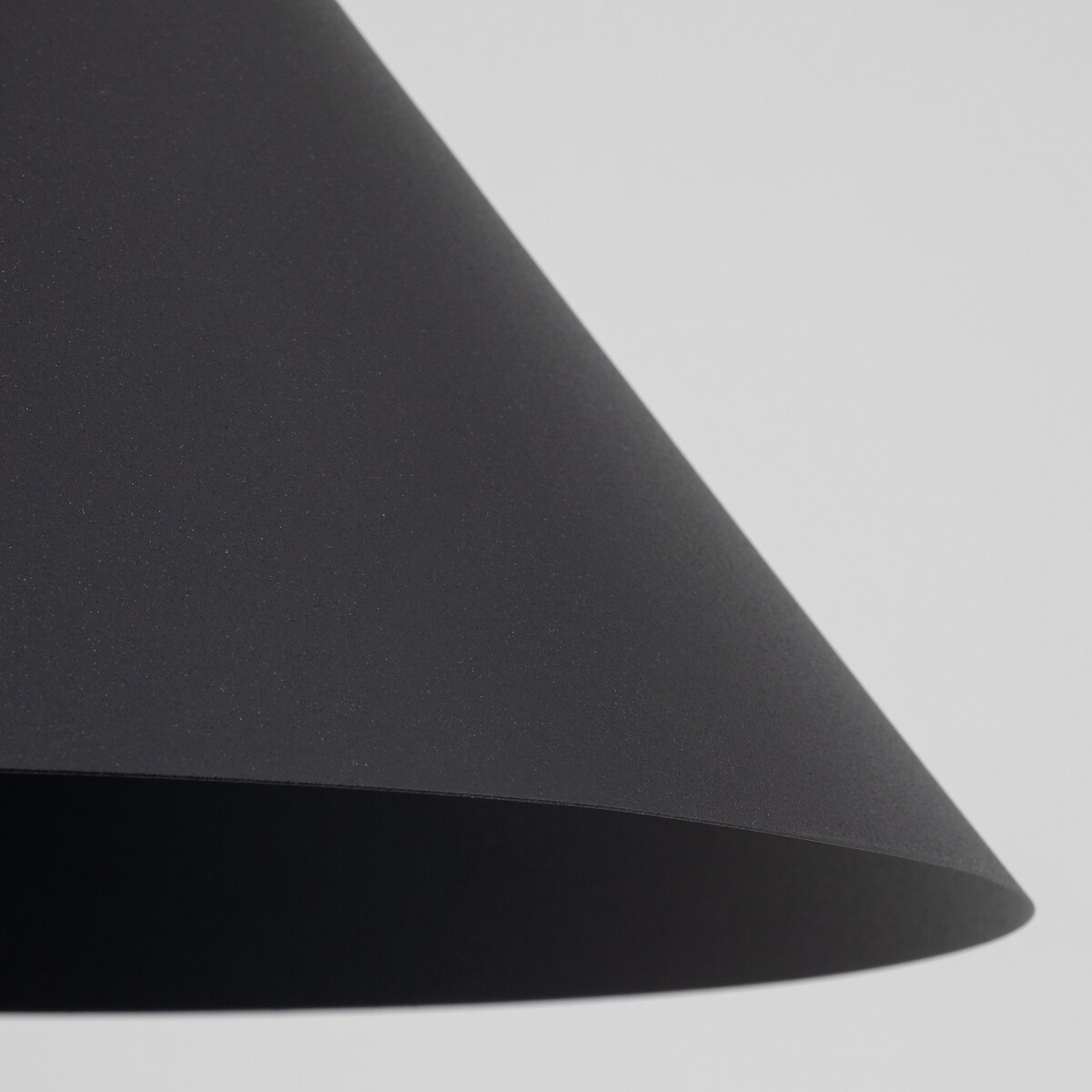 Lampa wisząca TK Lighting CONO BLACK 10057 czarna metalowa E27 32 cm regulowana do kuchni i jadalni