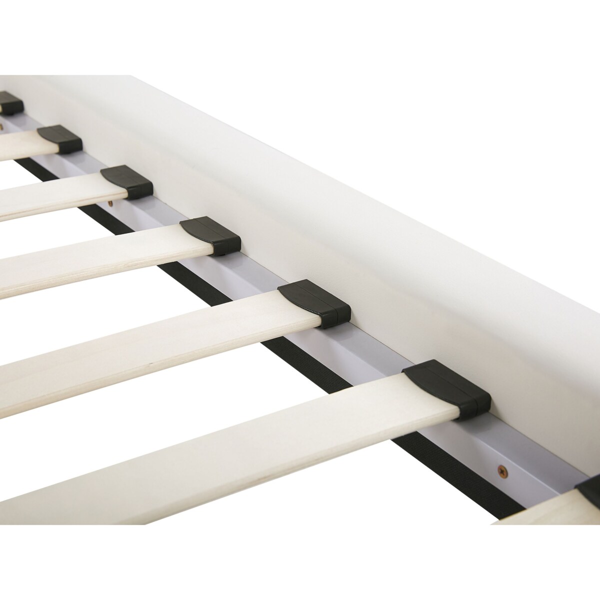 Łóżko ekoskóra 160 x 200 cm białe BETIN