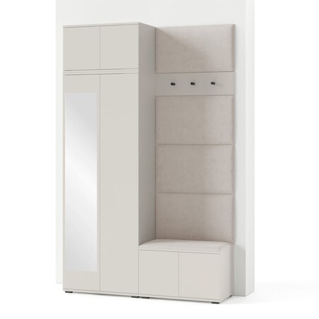 Zestaw do przedpokoju Napoli wersja 4 z panelami Trinity 01 beżowy