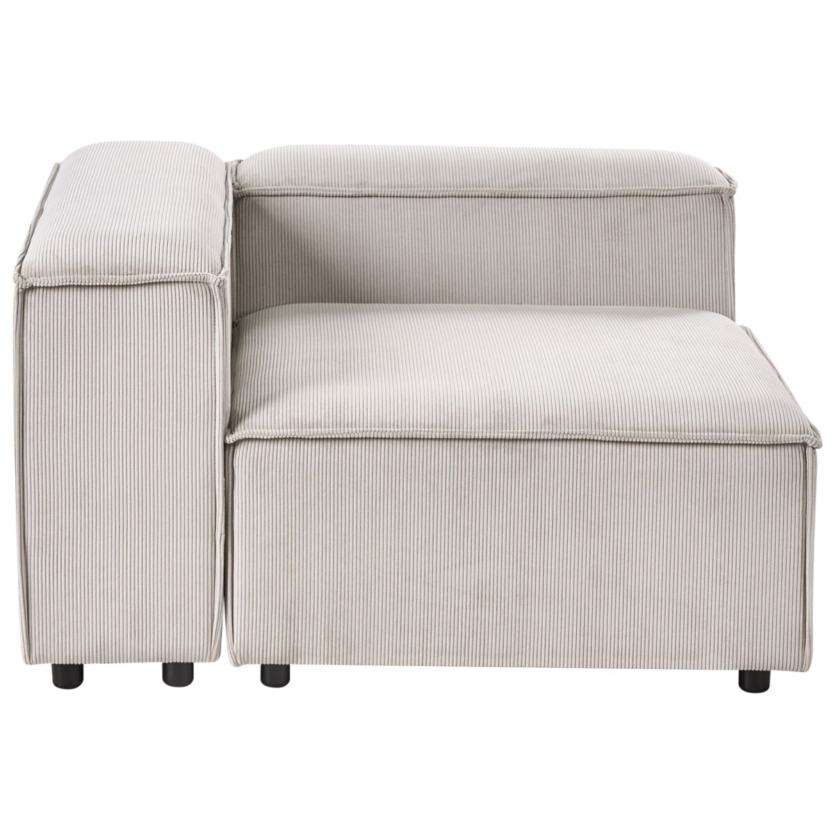 Moduł narożny ARDAL Sztruks Beżowoszary Prawostronny