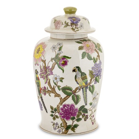 Amfora porcelanowy pojemnik z pokrywą 49x25x25 cm LORO