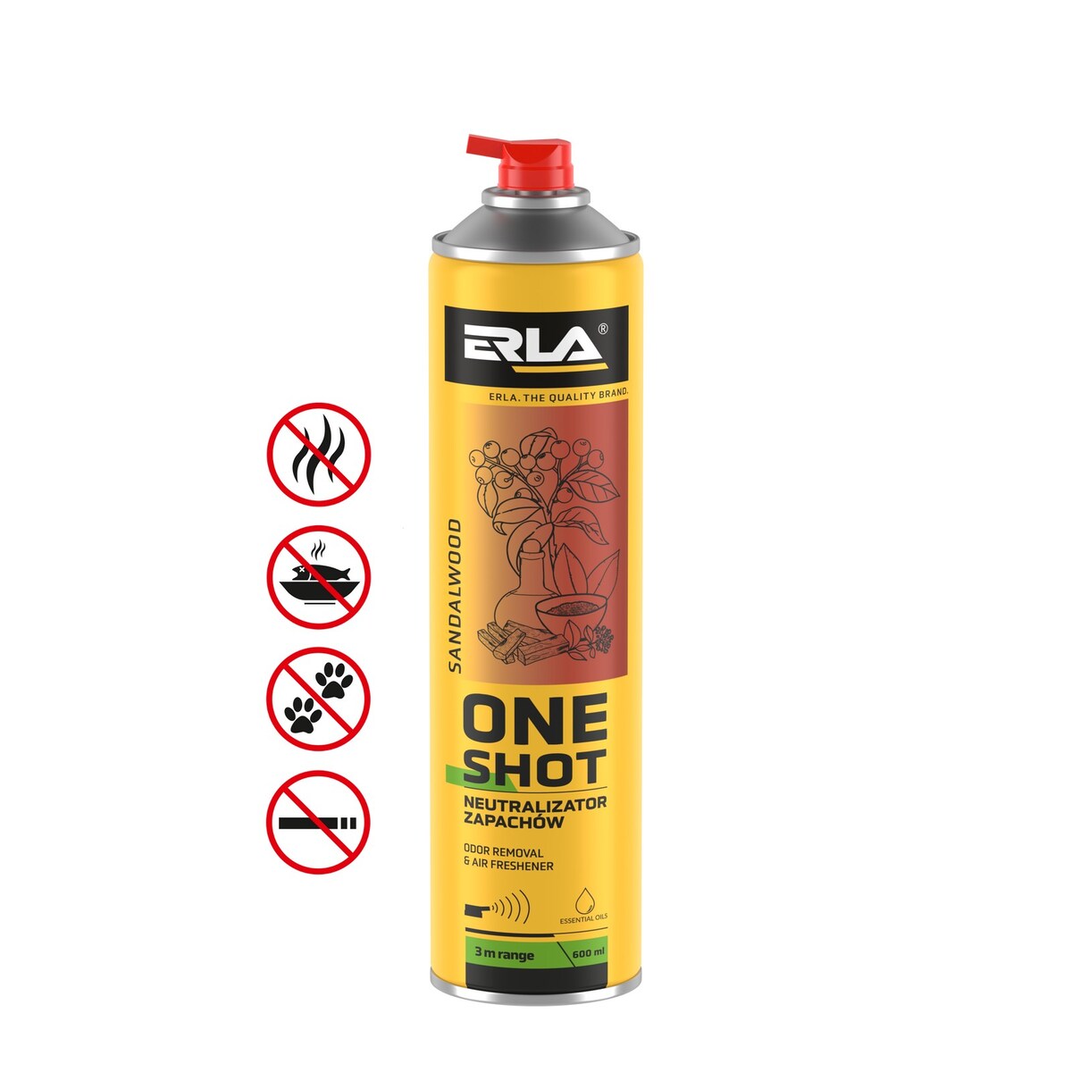 neutralizator zapachu erla one shot sandalwood 600ml