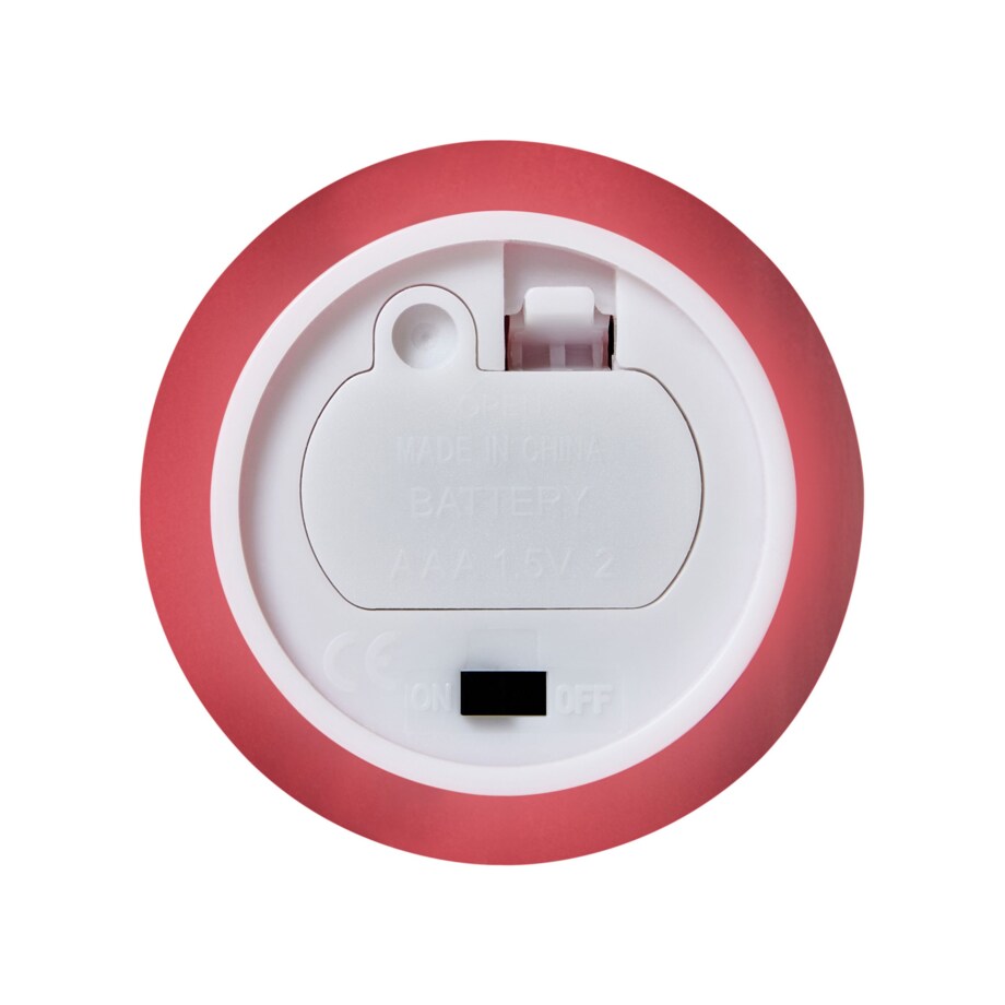 Zestaw 6 świec LED AURUM 28 cm Czerwony