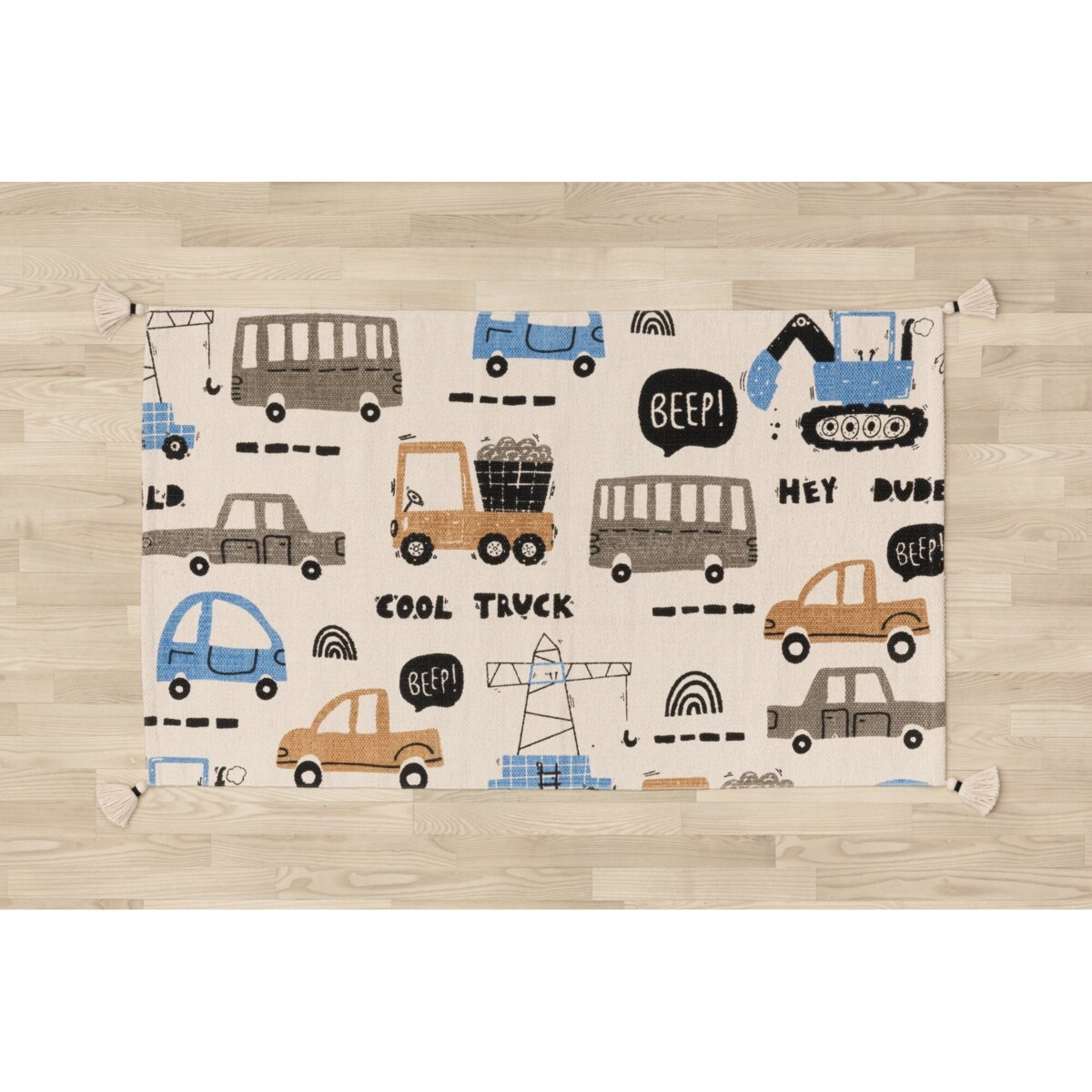 Dywan bawełniany dla dzieci 120x70 cm CAMION