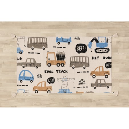 Dywan bawełniany dla dzieci 120x70 cm CAMION