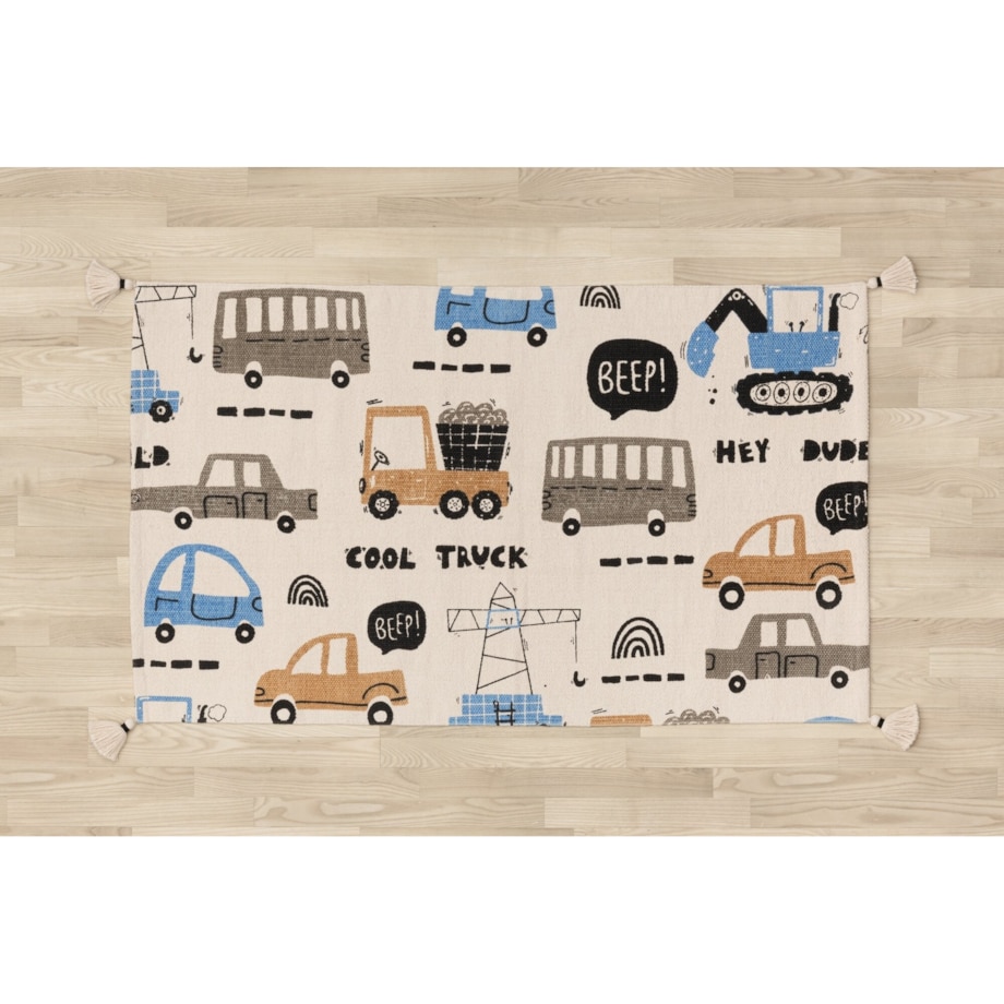 Dywan bawełniany dla dzieci 120x70 cm CAMION