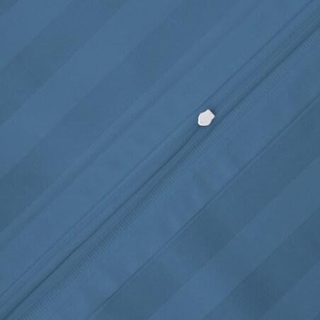 Poszewka bambusowa satyna bawełniana 70x80 z listwą Bamboo paski, chabrowe