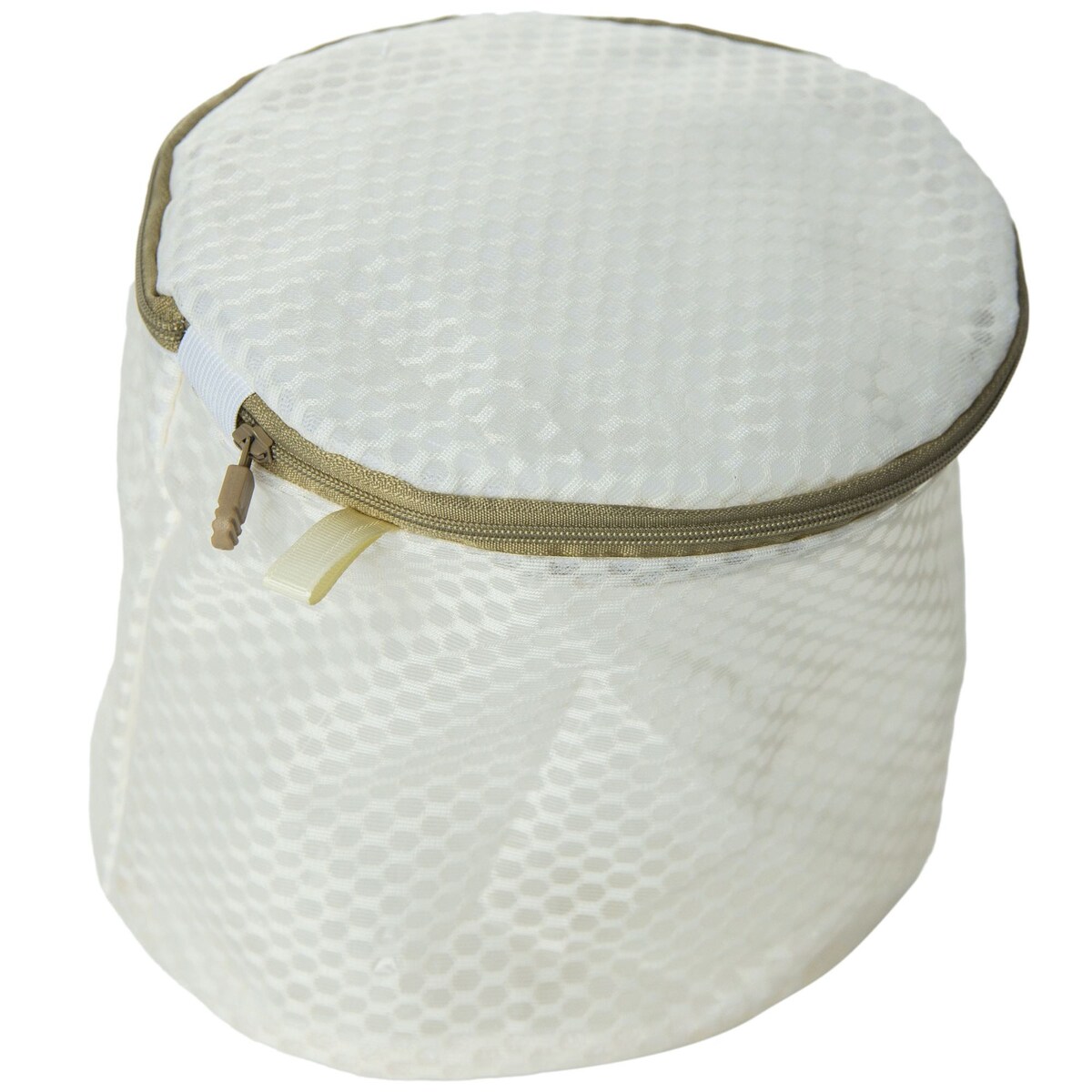 Siatka Worek Na Pranie Ubrań Bielizny Kosz Na Pranie 16X16 Cm Beżowy