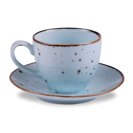 Konsimo ALUMINA Filiżanka ze spodkiem 6 szt.