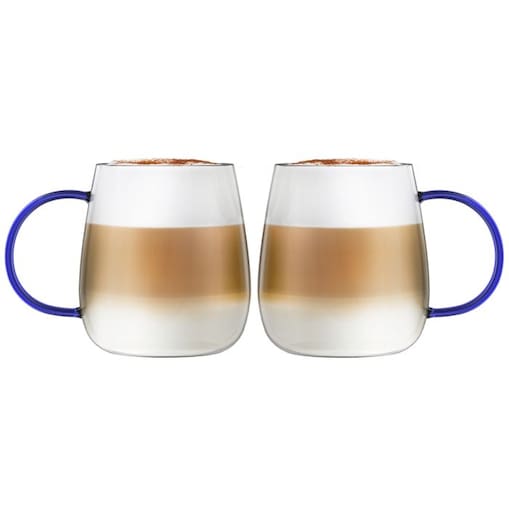 Komplet 2 szklanek z niebieskim uchem 400 ml Bolla 1135